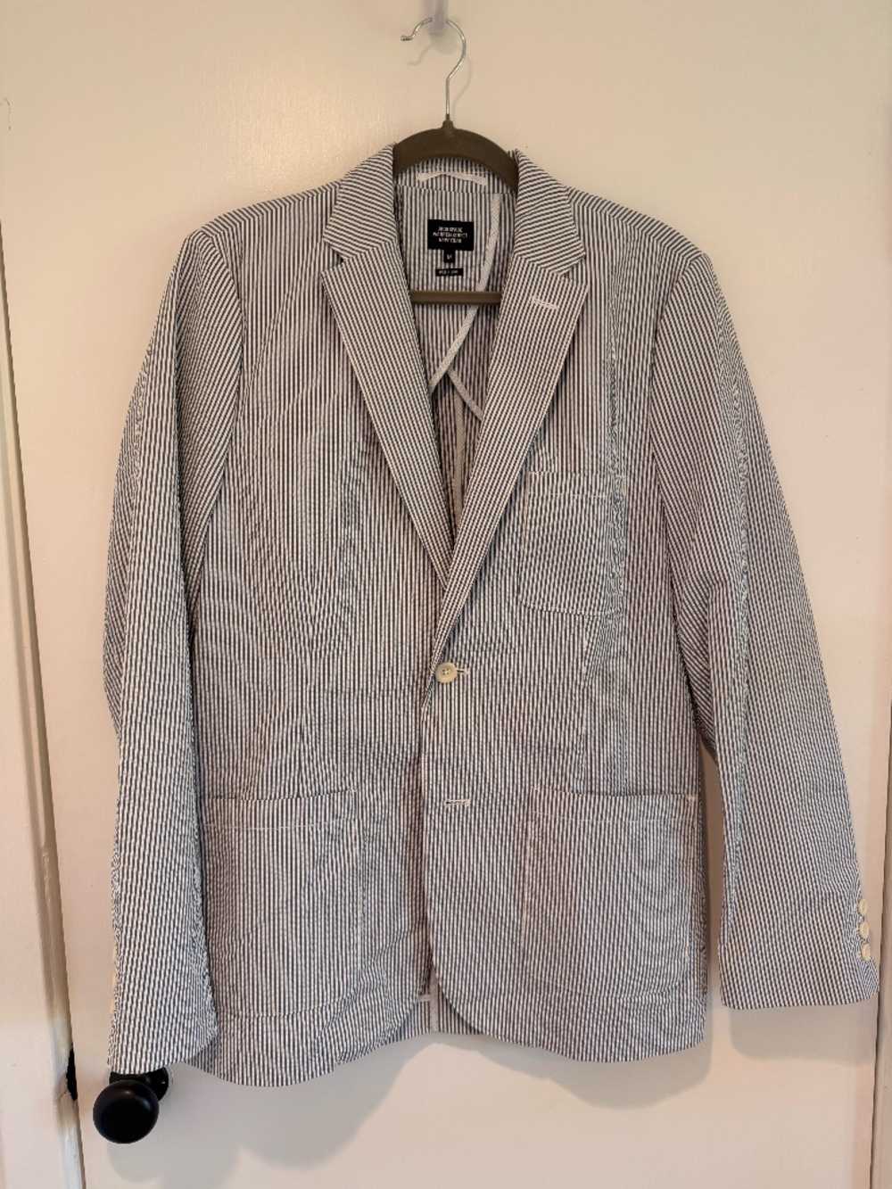 Jack Spade Seersucker Cotton Sport Coat Blazer Size M NWOT